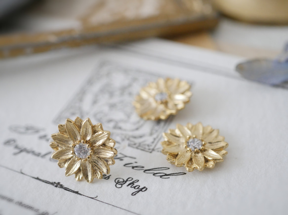 耳環式單耳夾 *瑪格麗特耳夾* 第4張的照片