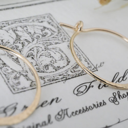 14kgfミニフープピアス・イヤリング 4枚目の画像