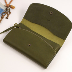 雪般的品階錢包包-L（HL）[綠色] 第3張的照片