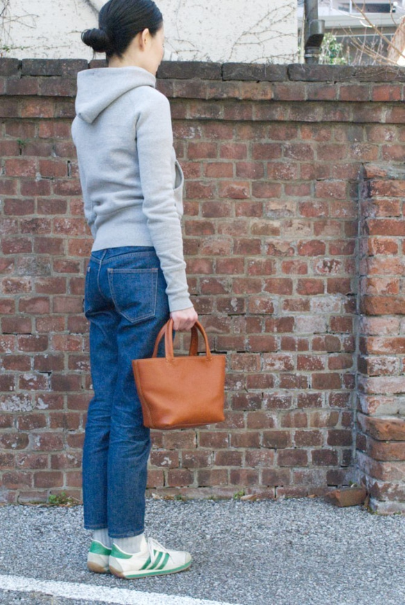 レザーミニトートバッグ lmtt-S ［ブルー］ 7枚目の画像