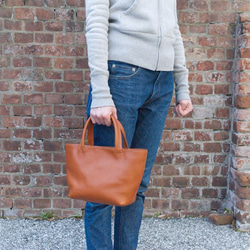 レザーミニトートバッグ lmtt-S ［ブルー］ 8枚目の画像