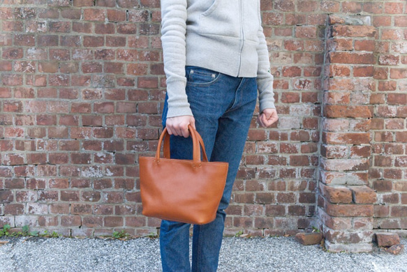 レザーミニトートバッグ lmtt-S ［ブルー］ 8枚目の画像