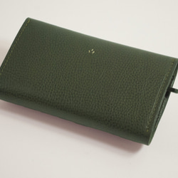 【受注製作】財布 wrap-M [グリーン] 2枚目の画像