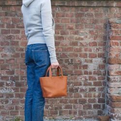 レザーミニトートバッグ lmtt-S ［ダークブラウン］ 8枚目の画像