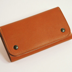 【受注製作】財布 wrap-L [ブラウン] 1枚目の画像