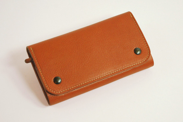 【受注製作】財布 wrap-L [ブラウン] 1枚目の画像