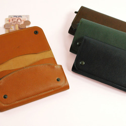 【受注製作】財布 wrap-L [ブラウン] 3枚目の画像