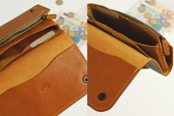 【受注製作】財布 wrap-L [ブラウン] 4枚目の画像