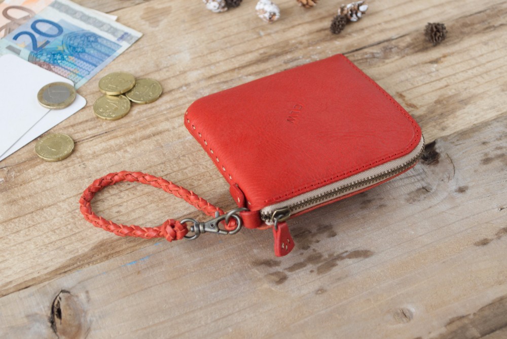 Lジッパーウォレット zcc-L-02 [レッド]