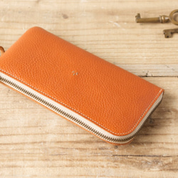【受注製作】Lジッパー財布 lzw-02 [ブラウン] 3枚目の画像