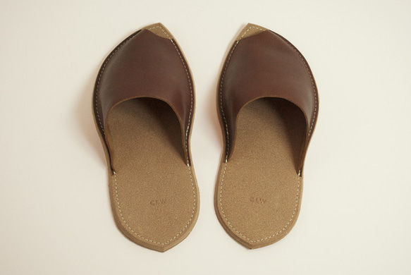 皮革拖鞋尺碼M 第2張的照片