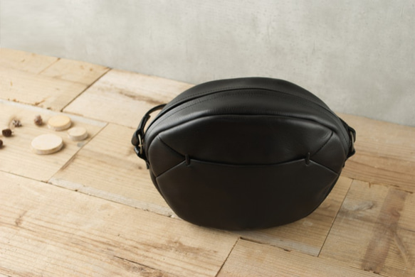 【受注製作】ショルダーバッグ niwr ［ブラック］ 2枚目の画像