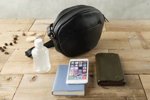 【受注製作】ショルダーバッグ niwr ［ブラック］ 4枚目の画像