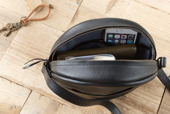 【受注製作】ショルダーバッグ niwr ［ブラック］ 5枚目の画像