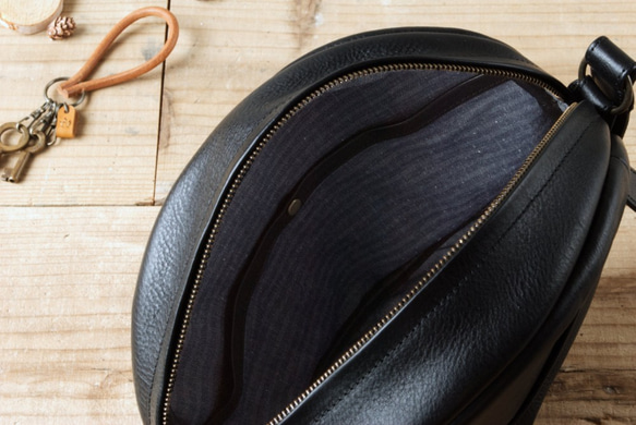 【受注製作】ショルダーバッグ niwr ［ブラック］ 6枚目の画像