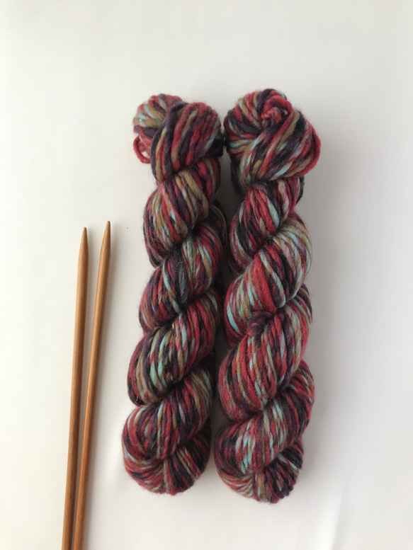 手紡ぎ毛糸：YN-143 2枚目の画像