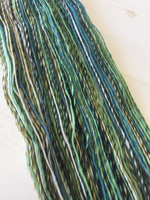 手紡ぎ毛糸 <YN-138> 2枚目の画像