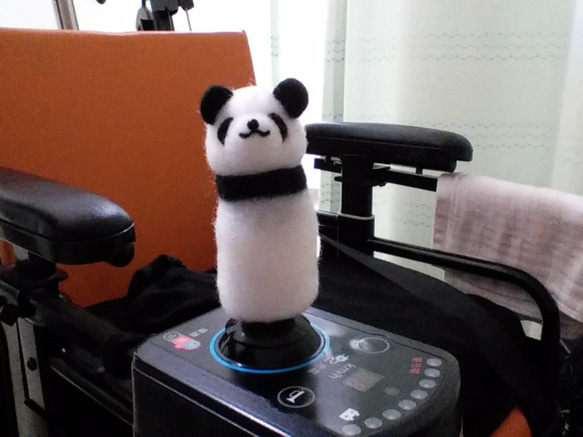 電動車椅子の操作レバーのカバー　※受注制作 1枚目の画像