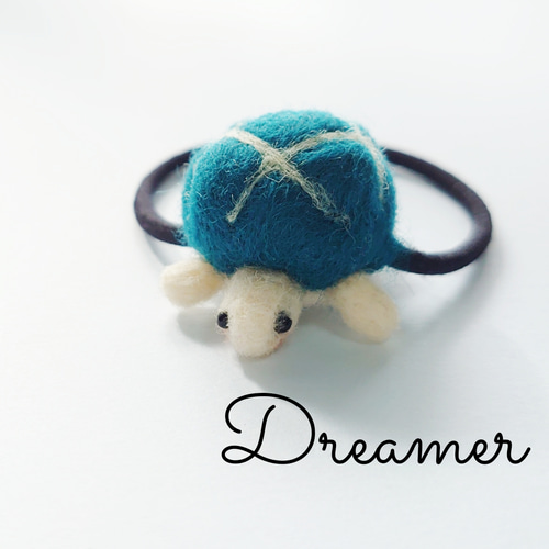 かめさん ヘアゴム 羊毛フェルト 亀 カメ ヘアゴム りー 通販 11206570