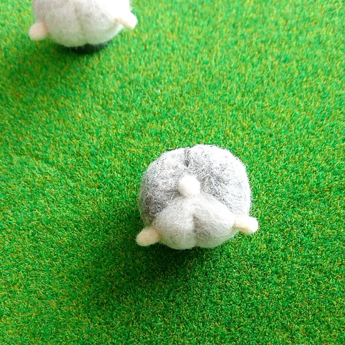 みつき ハムスター 羊毛フェルト オーダー品の風船ハムちゃん 今度リアル風船つけて家の中で