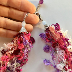 Bijou Embroidery Necklace Flower Jewel 漿果 第3張的照片