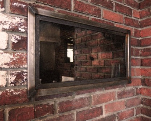 アイアン アンティーク加工ミラー（化粧台鏡） IRON ANTIQUE MIRROR