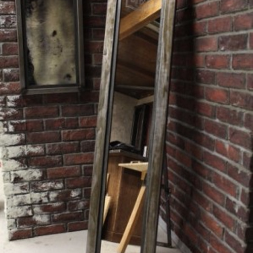 アイアン アンティーク加工ミラー（姿見サイズ） IRON ANTIQUE MIRROR