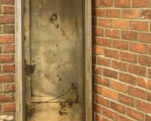 アイアン アンティーク加工ミラー（ラージサイズ） IRON ANTIQUE