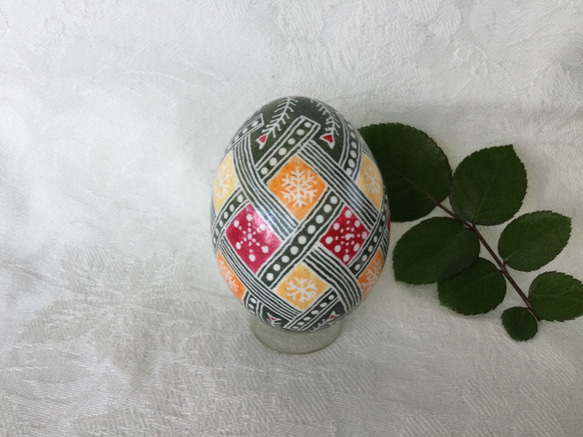 イースターエッグ(PYSANKY)  本物の卵です(๑˃̵ᴗ˂̵) 2枚目の画像