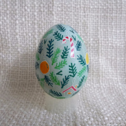 イースターエッグ　 本物の卵です(๑˃̵ᴗ˂̵)  クリスマスにも！ 2枚目の画像