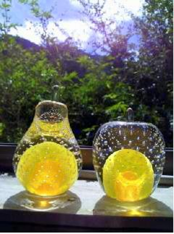 ガラスの洋梨　『黄色』 3枚目の画像