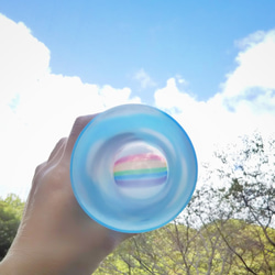 ひこうき雲グラス  ＊受注制作 4枚目の画像