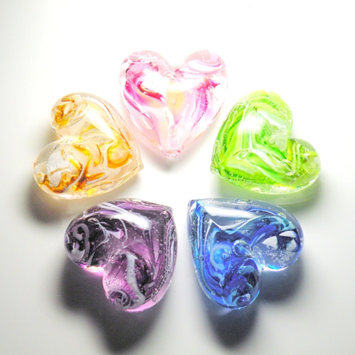 ガラス作家 イイノナホさんペーパーウエイト Heart イイノナホ - Porta