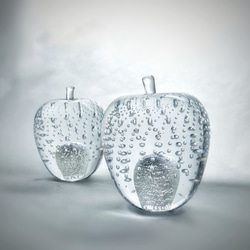 【新品】硝子 のリンゴ様おまとめ3点 ガラスのリンゴ 「銀」☆ご注文前にメッセージをお願いいたし