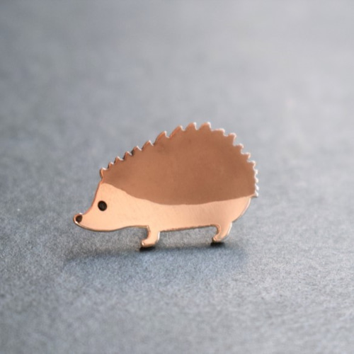 ハリネズミピンバッチ