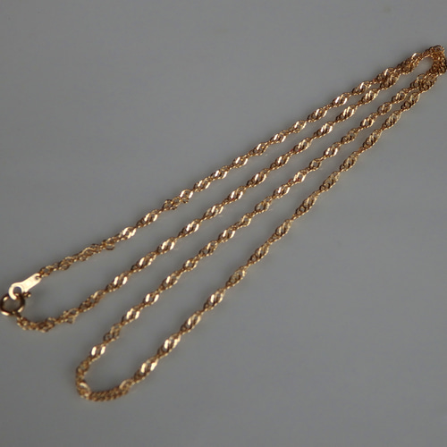 k18ネックレス スクリューチェーンネックレス(1.4〜1.5㎜幅)18金 18k ... k18ネックレス スクリューチェーン 18金 18k 1.5㎜幅