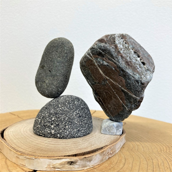 「マルタ座」 かませ石セット（シラカバ）[m11-0901c] 5枚目の画像