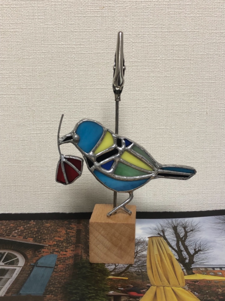 Green Headed Tanager ことりブルーグリーン メッセージメモクリップ