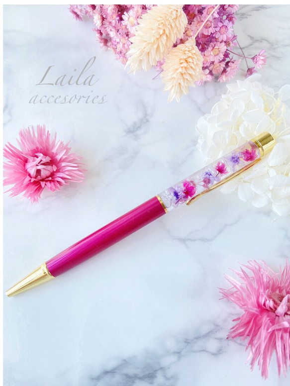 花材増量！】大人気/ギフト対応/ピンク&パープルカラー ハーバリウム