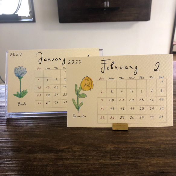 2020植物図鑑カレンダー 3枚目の画像