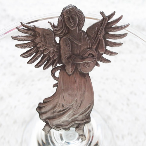 ドイツの錫細工〜音楽の天使（リュート）〜 チャーム