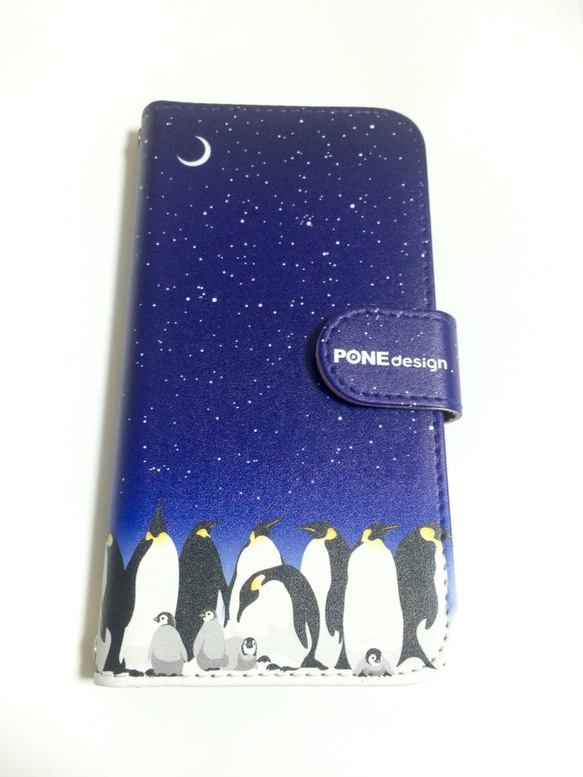 手帳型ケース PENGUINS Moon 1枚目の画像