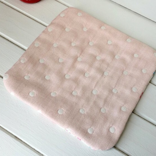 22cm】ෆ⃛8重ガーゼハンカチ*handmade*ふゎとろ♪ その他雑貨