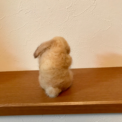 毛づくろい垂れ耳うさぎ 羊毛フェルト よっちみかん 通販 10634138
