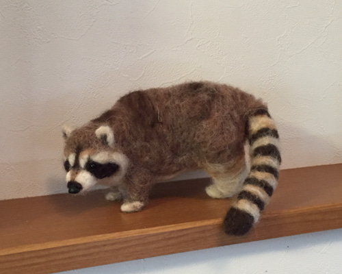 アライグマちゃん　羊毛フェルト アライグマちゃん 羊毛フェルト