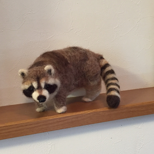 アライグマ 羊毛フェルト よっちみかん 通販 6328699｜Creema(クリーマ)