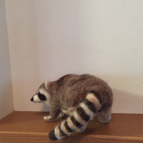 アライグマちゃん　羊毛フェルト アライグマちゃん 羊毛フェルト