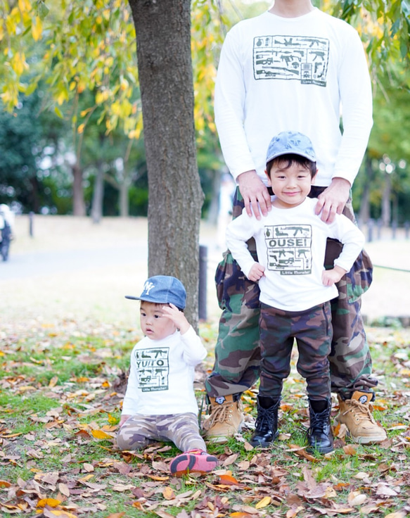 お名前入り★プラモ長袖Ｔシャツ　ミリタリー 9枚目の画像