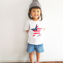 お名前入り★星国旗Tシャツ 家族３枚セット 5枚目の画像