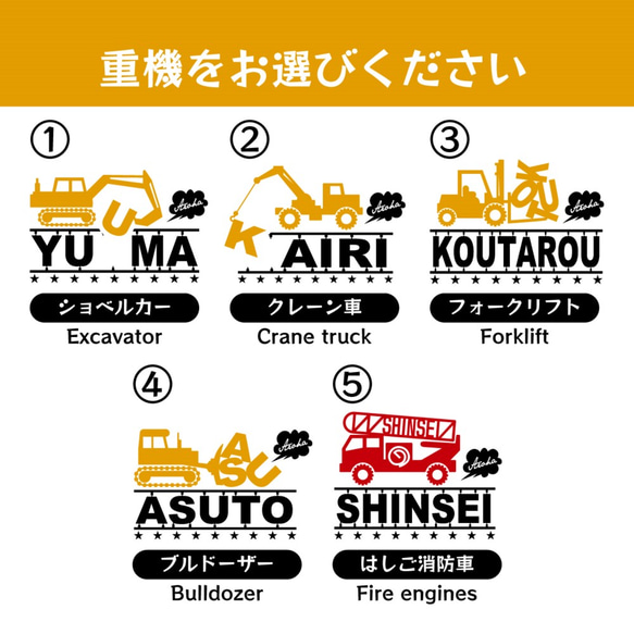 お名前入り★働く車ロンパース アクアブルー 2枚目の画像